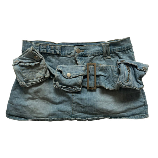 Belted Cargo Skirt