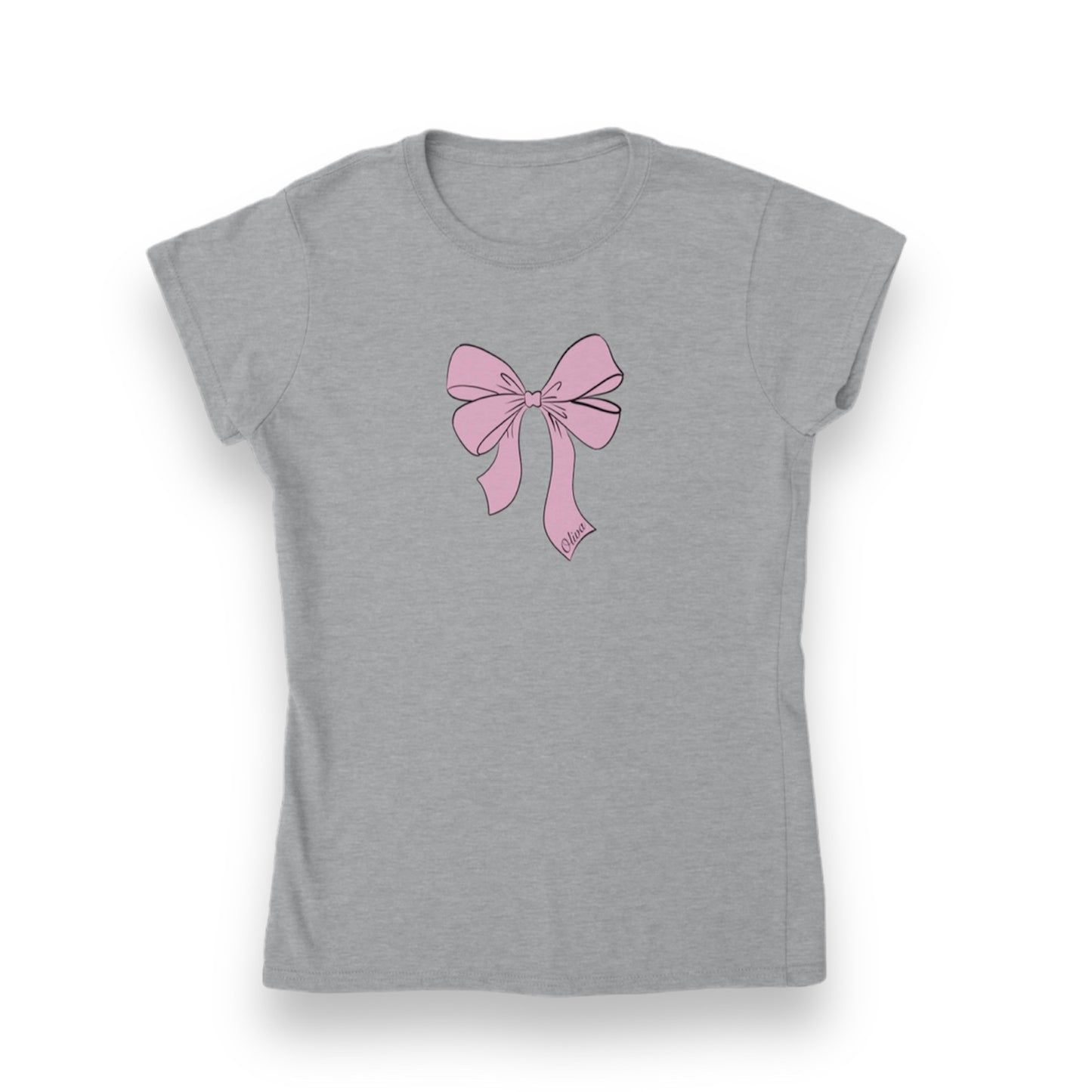 ‘Pretty n Pink’ Bow Baby Tee.